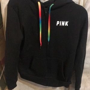 VS PINK rainbow bling hoodie